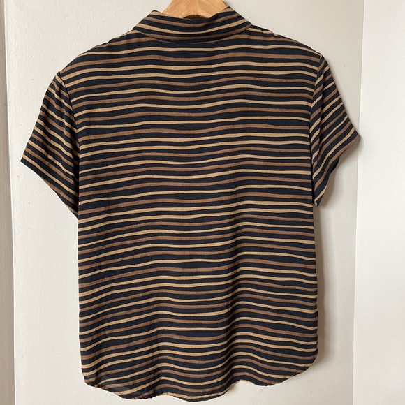 jones new york silk short sleeve top / blouse - Picture 5 of 7